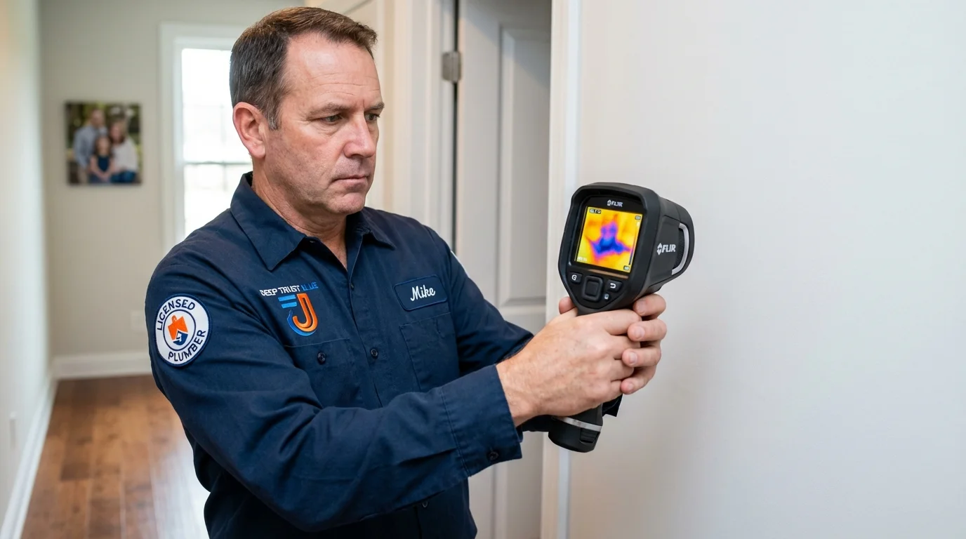 Thermal imaging leak detection by Johns Plumbing LLC in Beachwood